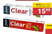Bostik Clear/Clear Gel Adhesive-25ml