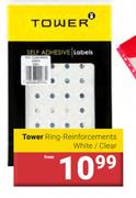 Tower Ring Reinforcements White/Clear