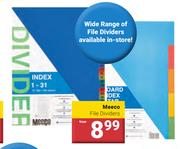 Mecco File Dividers