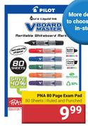 PNA 80 Page Exam Pad 80 Sheets Ruled & Punched