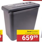 Parrot Shredder 5 Sheets Strip Cut