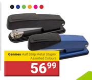 Genmes Half Strip Metal Stapler Assorted Colours