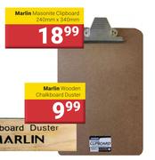 Marlin Masonite Clipboard 240mm x 340mm