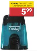 Croxley Crete 2 Hole Sharpener With Barrel