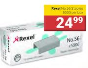 Rexel No.56 Staples 5000 Per Box