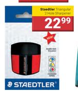 Staedtler Triangular 2 Hole Sharpener