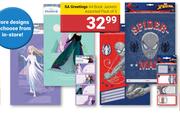 SA Greetings A4 Book Jackets Assorted Pack Of 5