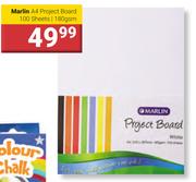 Marlin A4 Project Board 100 Sheets 180 gsm