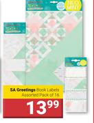 SA Greetings Book Labels Assorted Pack Of 16