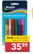Bostik Rainbow Glitter Glue 6 x 10.5ml