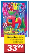 Butterfly Activity & Games Book 304 Pages
