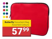 Butterfly Document Bag Assorted Colours