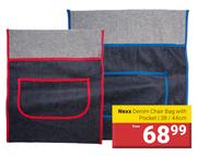 Nexx Denim Chair Bag With Pocket 38/44cm