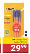 BIC Orange Fine Ballpoint Pens-4+3 Free