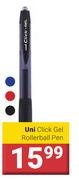Uni Click Gel Rollerball Pen