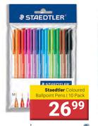 Staedtler Coloured Ballpoint Pens-10 Pack