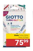 Giotto Turbo Glitter Pens-Pack Of 8