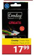 Croxley Create Wax Crayons-Pack Of 24