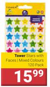 Tower Stars With Faces Mixed Colours 120 Pack