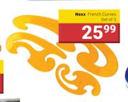 Nexx French Curves Set Of 3