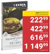 Lyra Rembrandt Acquarell Pencils Pack Of 24