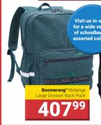 Boomerang Melange Large Division Backpack