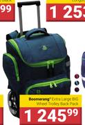 Boomerang Extra Large Big Wheel Trolley Backpack