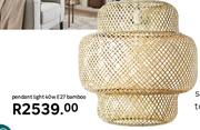 Pendant Light 40W E27 (Bamboo)
