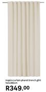 Inspire Curtain Pharell Trench GTHT 140 x 280cm