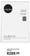 Inspire Lila Frame (White) 50 x 70cm