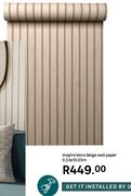 Inspire Keno Beige Wall Paper 0.53 x 10.05m