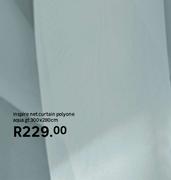 Inspire Net Curtain Polyone Aqua GT 300 x 280cm