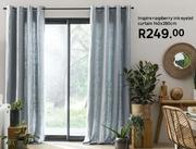 Inspire Raspberry Ink Eyelet Curtain 140 x 280cm