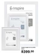 Inspire Nodal Mirror (White) 52cm