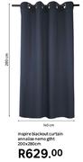 Inspire Blackout Curtain Annalise Nemo GTHT 200 x 280cm