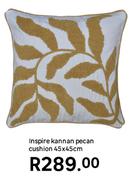 Inspire Kannan Pecan Cushion 45 x 45cm