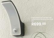 Inspire Aluminium Wall Light With Motion Sensor (Dark Grey) Cool White IP44