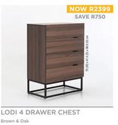 Lodi 4 Drawer Chest