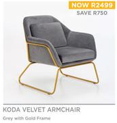 Koda Velvet Armchair