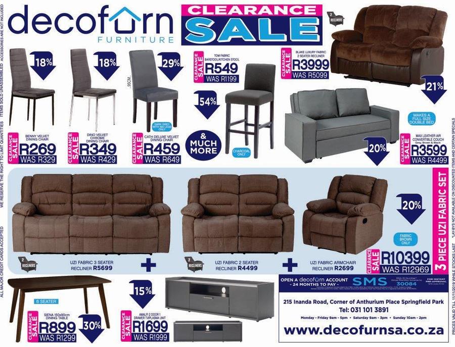 Decofurn springfield deals