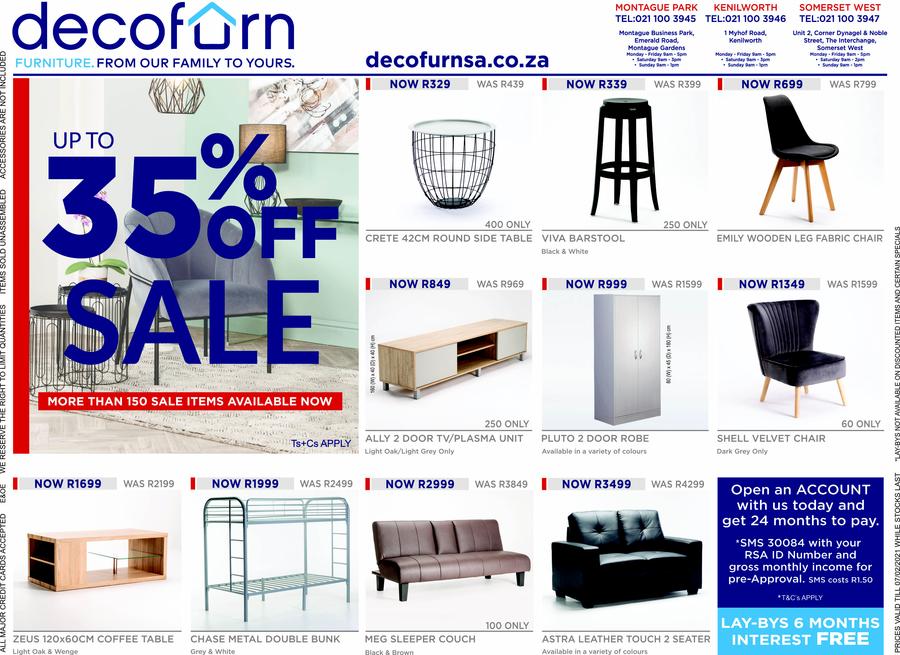 Decofurn Western Cape Up To 35 Off, Dreams World Lenasia Furniture Catalogue 2021