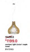Pendant Light Tindori Maple Wood 81473165