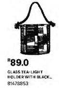 Glass Tea-Light Holder With Black 81478853