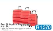 Bon Air Hard Shell luggage with Zip