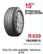 Bridgestone Ecopia EP200 Tyre - 195/50R15