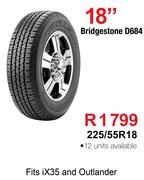 Bridgestone D684 Tyre -  225/55R18