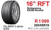 Bridgestone ER300 Runflat Tyre - 205/55R16 RFT