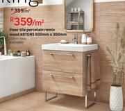 Artens Floor Tile Porcelain Remix Wood 600mm x 300mm-1.08Sqm/box