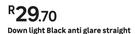 Downlight Black Anti Glare Straight