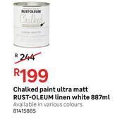 Rust Oleum Linen White Chalked Paint Ultra Matt-887ml